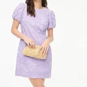 J Crew Factory Eyelet Puff Sleeve Mini Dress